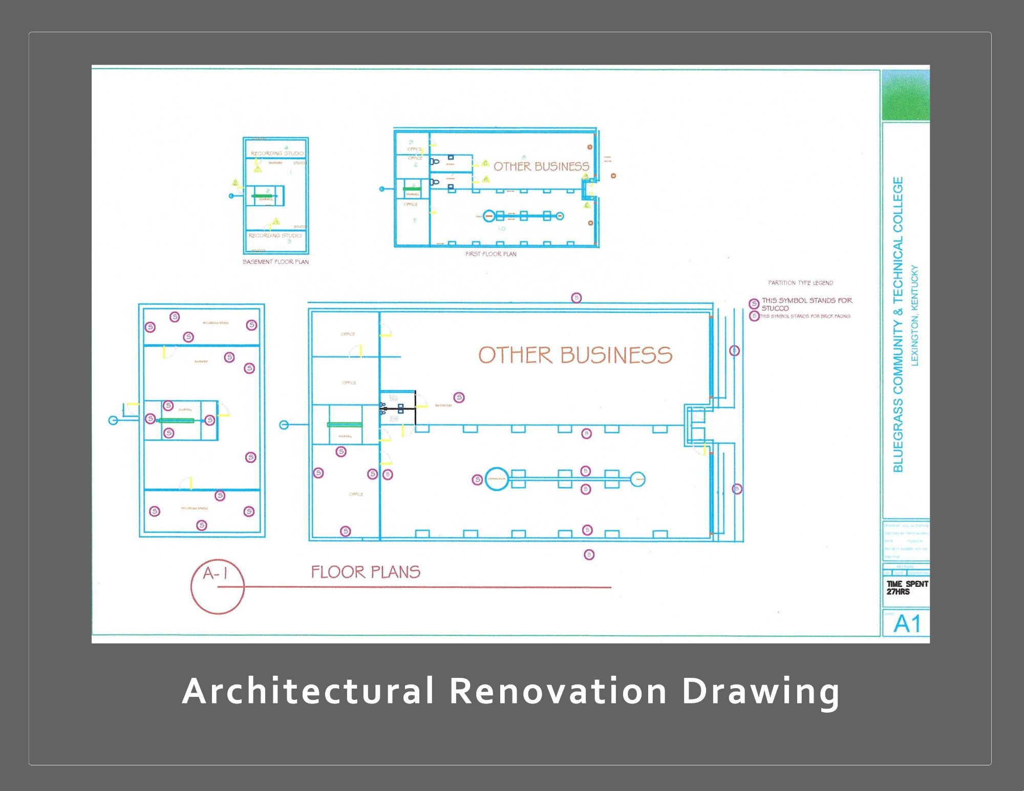 Building Renovation Drawing